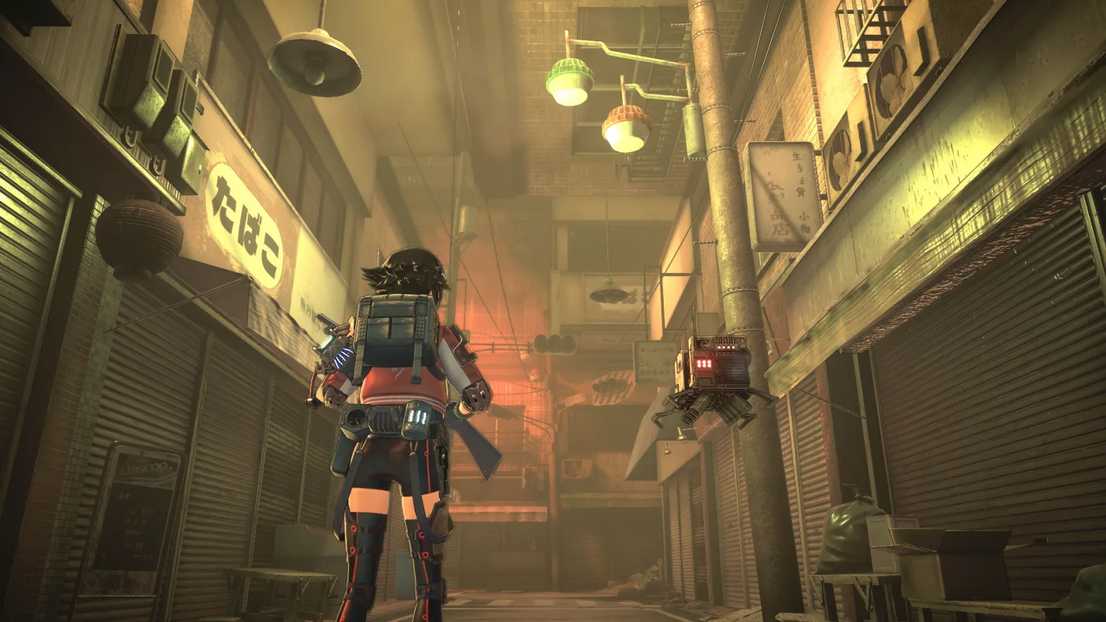 Deretan screenshot ANOMALITH yang memperlihatkan eksplorasi Otherworlds, third-person shooting, area liminal, dan investigasi Reona di zona berbahaya - gambar 6