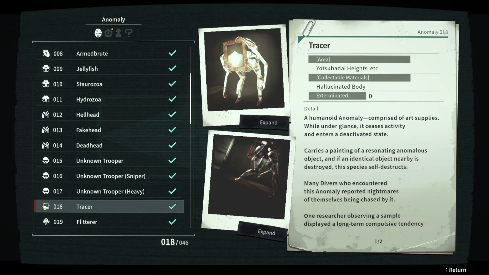 Deretan screenshot ANOMALITH yang menampilkan menu investigasi, equipment, inventory, karakter pendukung, weapon customization, dan sistem persiapan di home base - gambar 7