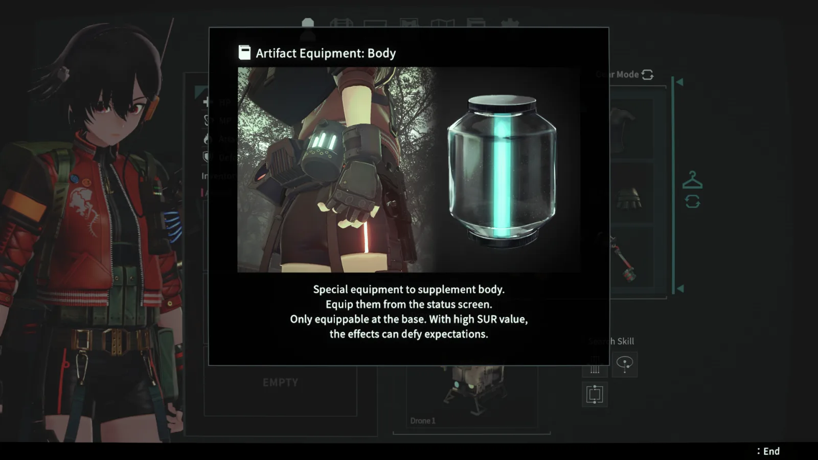 Deretan screenshot ANOMALITH yang memperlihatkan skill tree, pertarungan melawan anomali, serangan monster, dan aksi survival horror di dalam Otherworlds - gambar 15