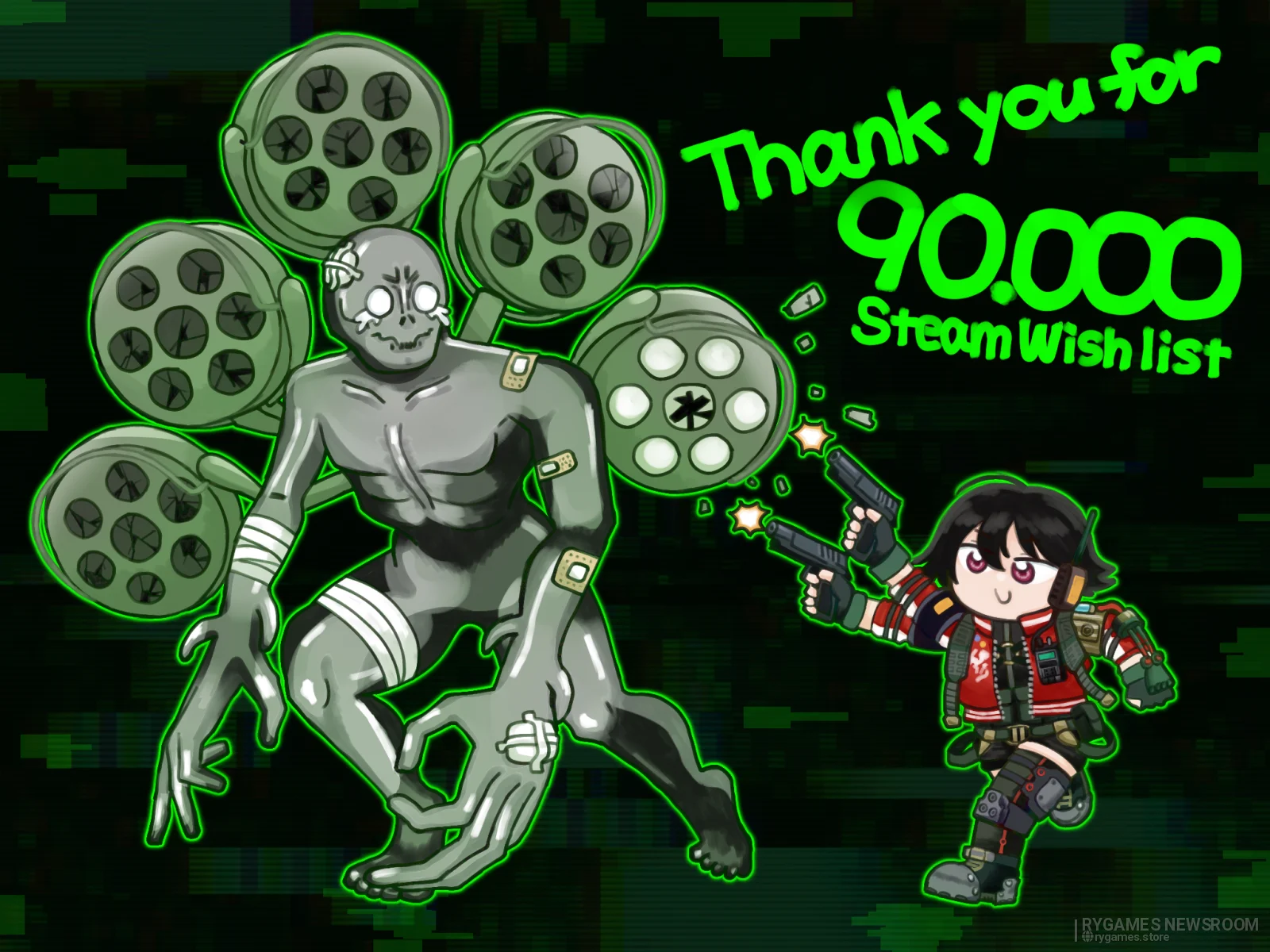 『ANOMALITH』Steamウィッシュリスト9万件突破記念イラスト