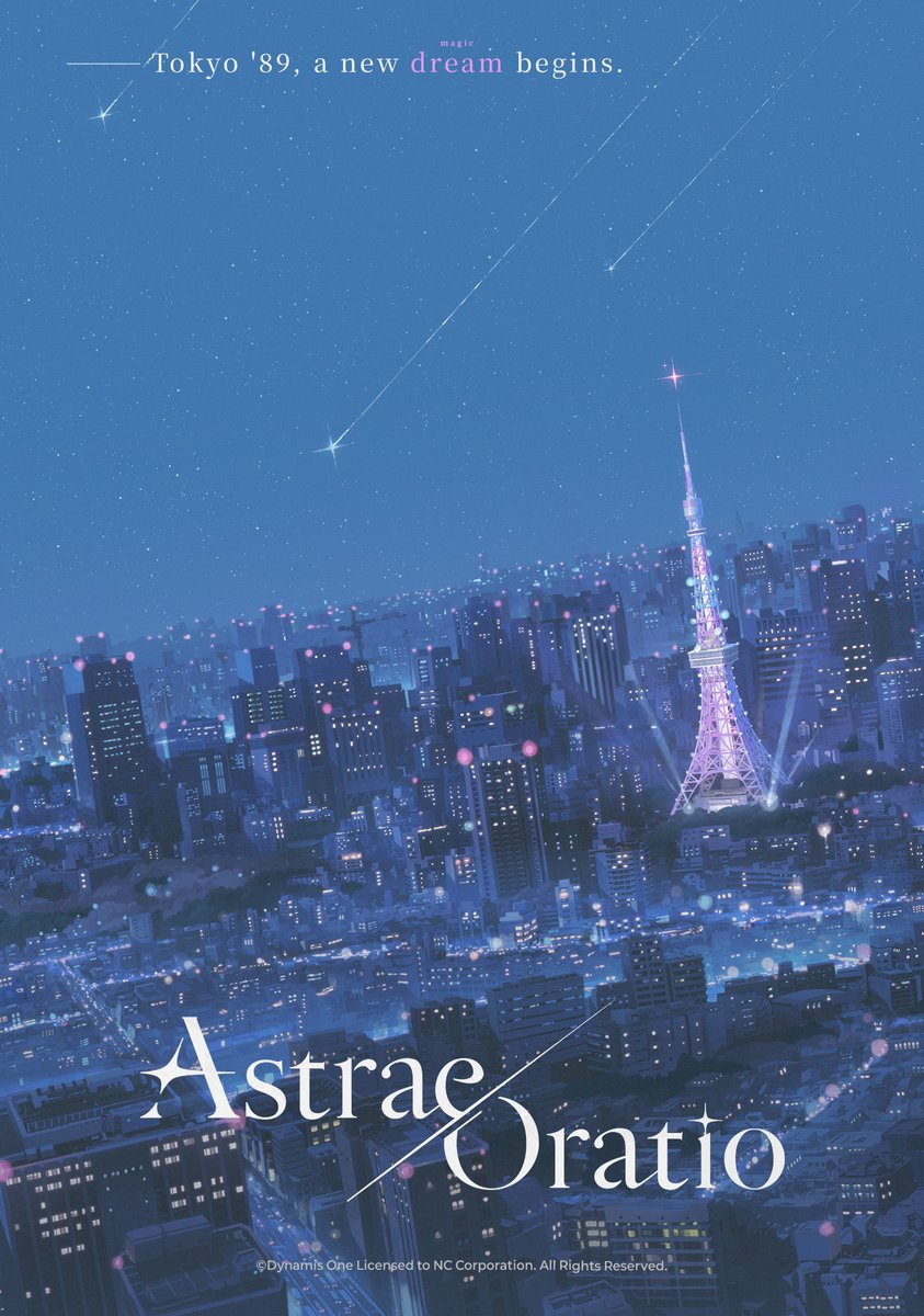 Visual teaser Astrae Oratio yang memperlihatkan Tokyo alternatif tahun 1889 dengan nuansa sihir dan modernitas