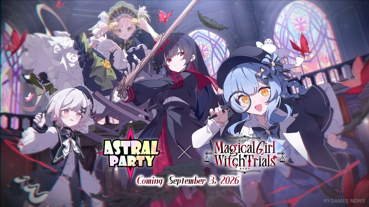 Visual Kolaborasi Astral Party x Magical Girl Witch Trials