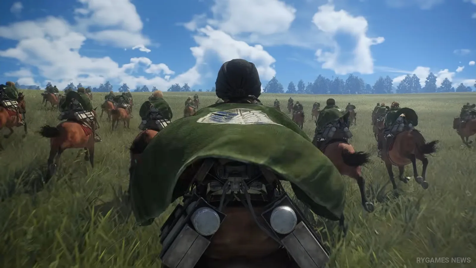 Cuplikan gameplay Attack on Titan 3 dengan ODM Gear dan pertarungan Titan - gambar 1