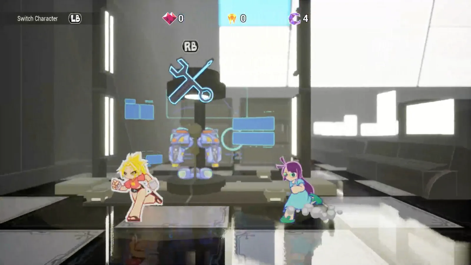 Deretan screenshot gameplay Awaking Beauty: 夢閃少女 yang memperlihatkan aksi tag Flora dan Mary, pertarungan melawan Nightmare, ability, chip, armor break, kombo, dan dunia mimpi bergaya kartun penuh warna - gambar 5