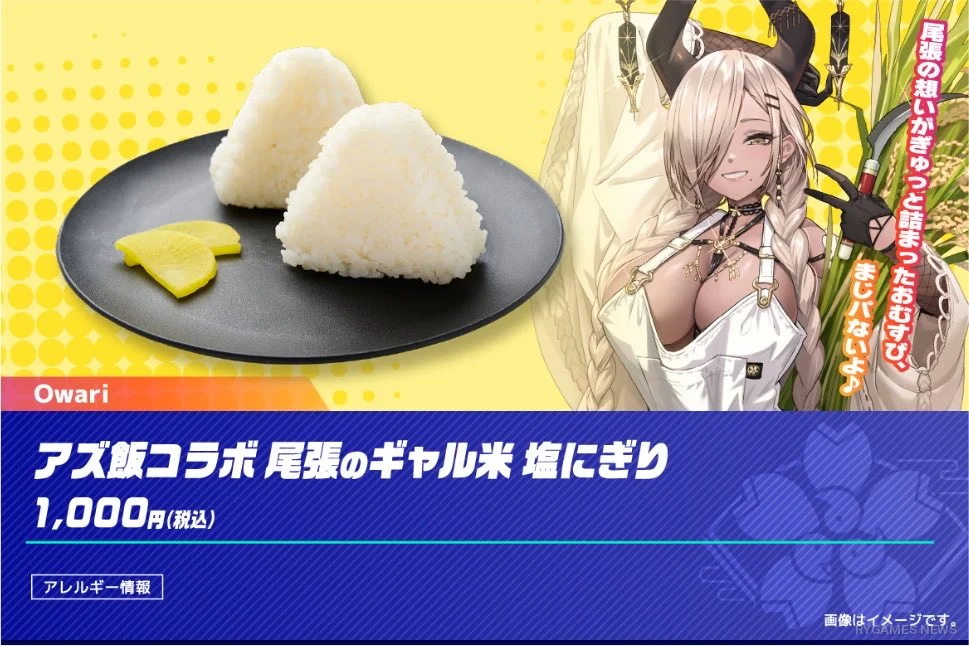 Visual Menu Owari’s Gyaru Rice Salt Rice Balls