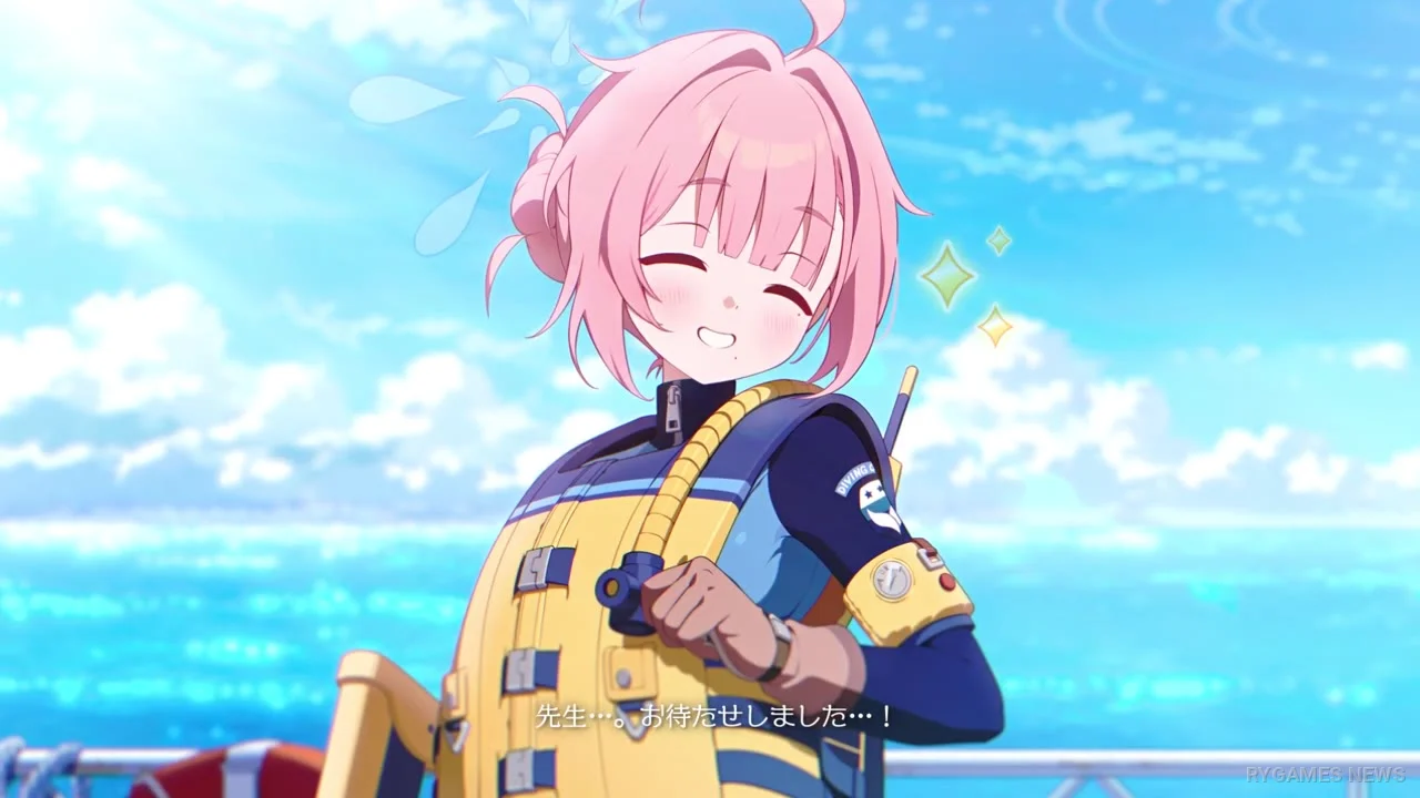 Blue Archive Introduces Kokoro, Captain of Odyssey Maritime High School's Diving Club