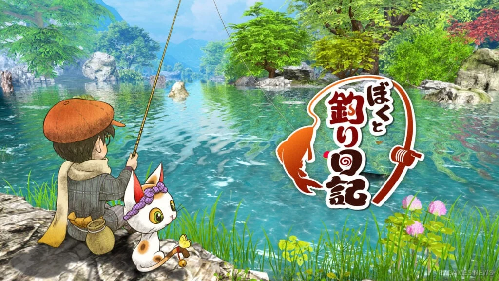 Key visual Boku to Tsuri Nikki menampilkan dunia pancing bernuansa Jepang dan ayakashi