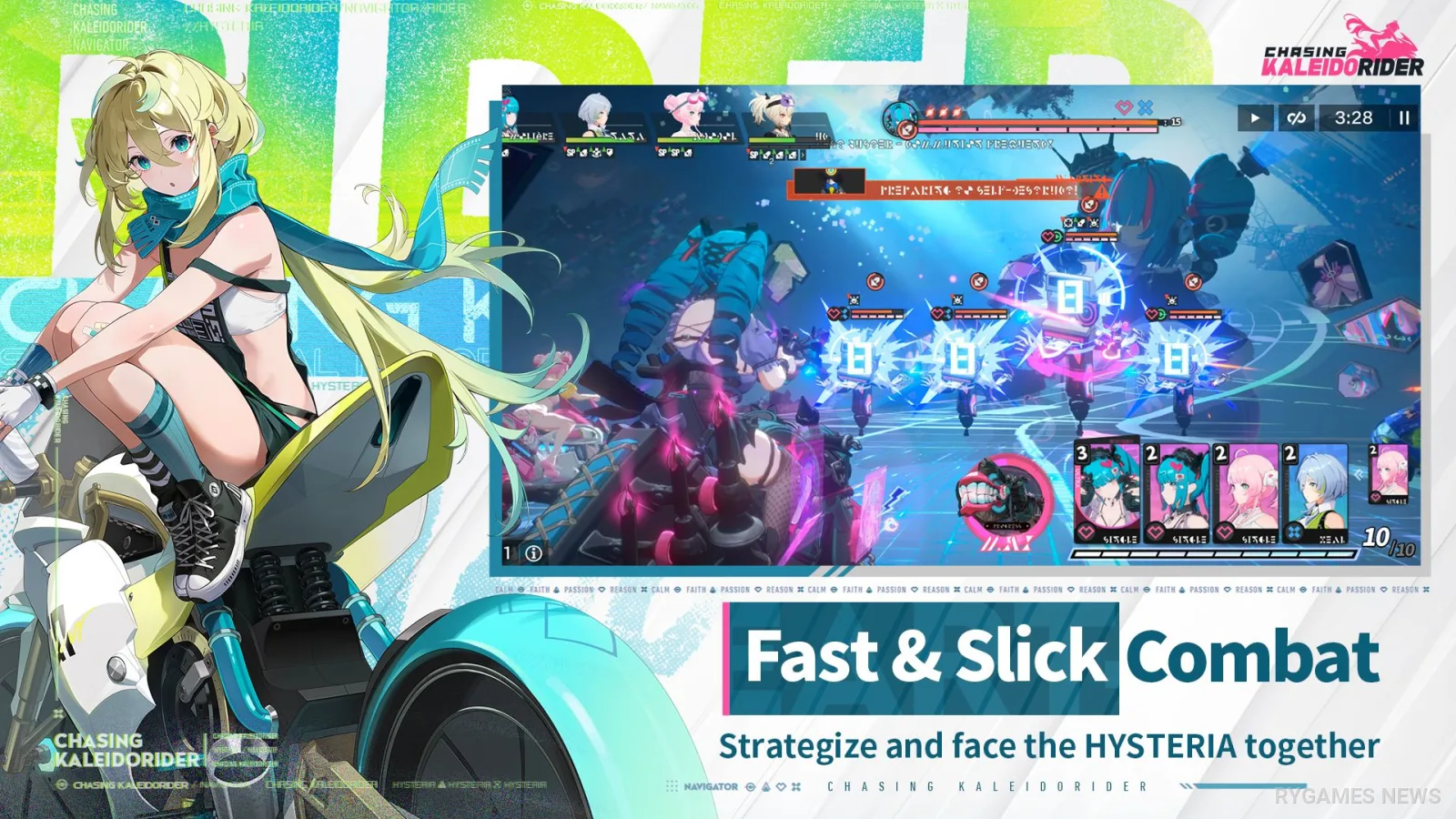 Strategic card battle Chasing Kaleidorider