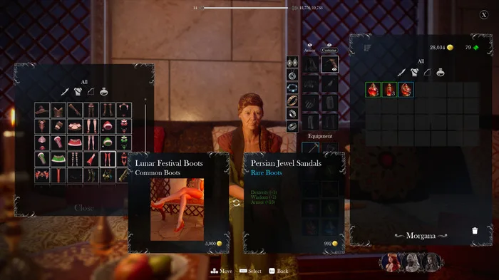 Deretan screenshot Concubine versi 0.4.0 yang memperlihatkan combat, companion, kustomisasi, dungeon, dan atmosfer dark fantasy medieval Istanbul - gambar 5