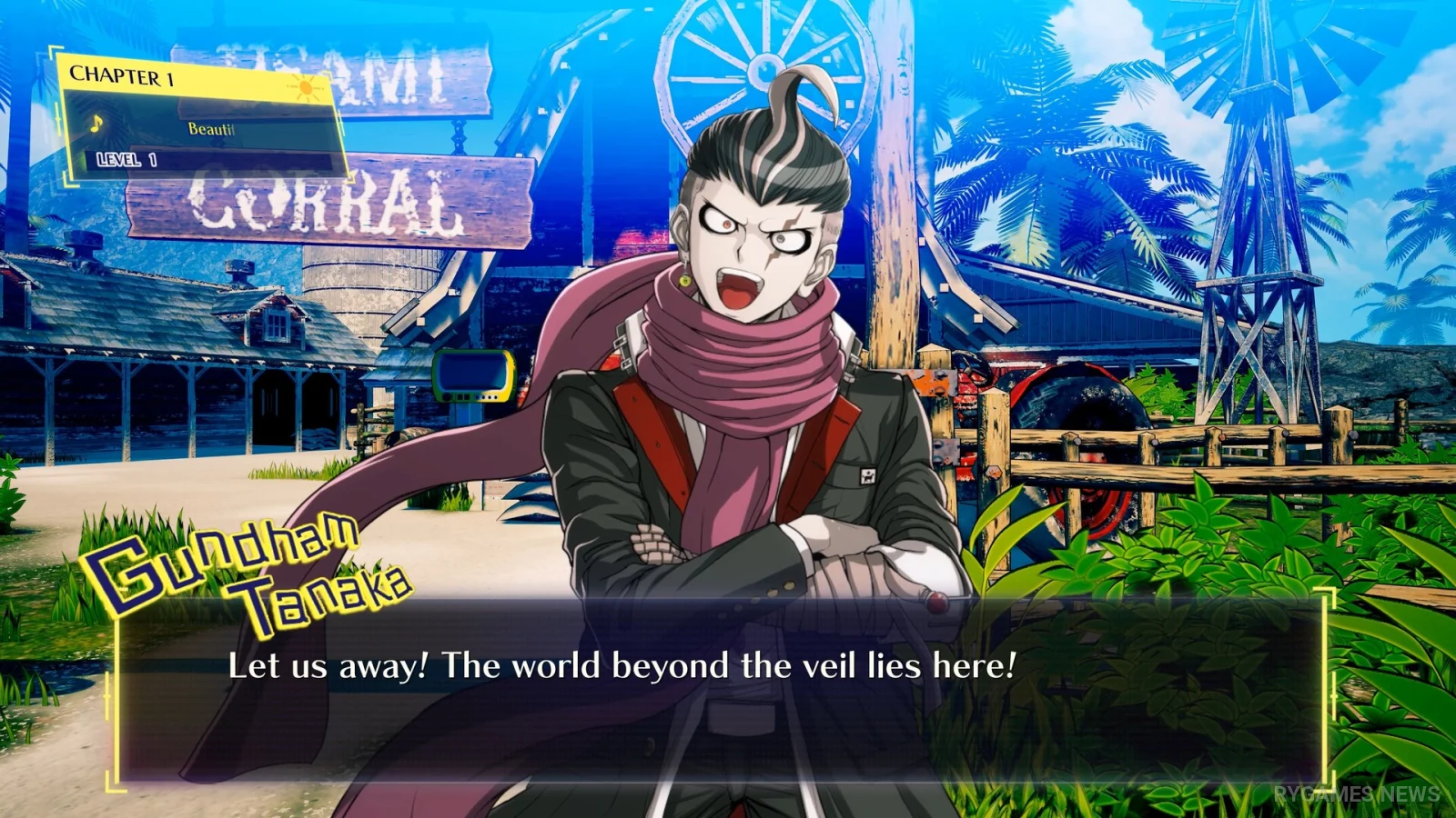 Screenshot Danganronpa 2x2 menampilkan Slayhem Mode, 3D World Map, dan portrait karakter baru - gambar 4