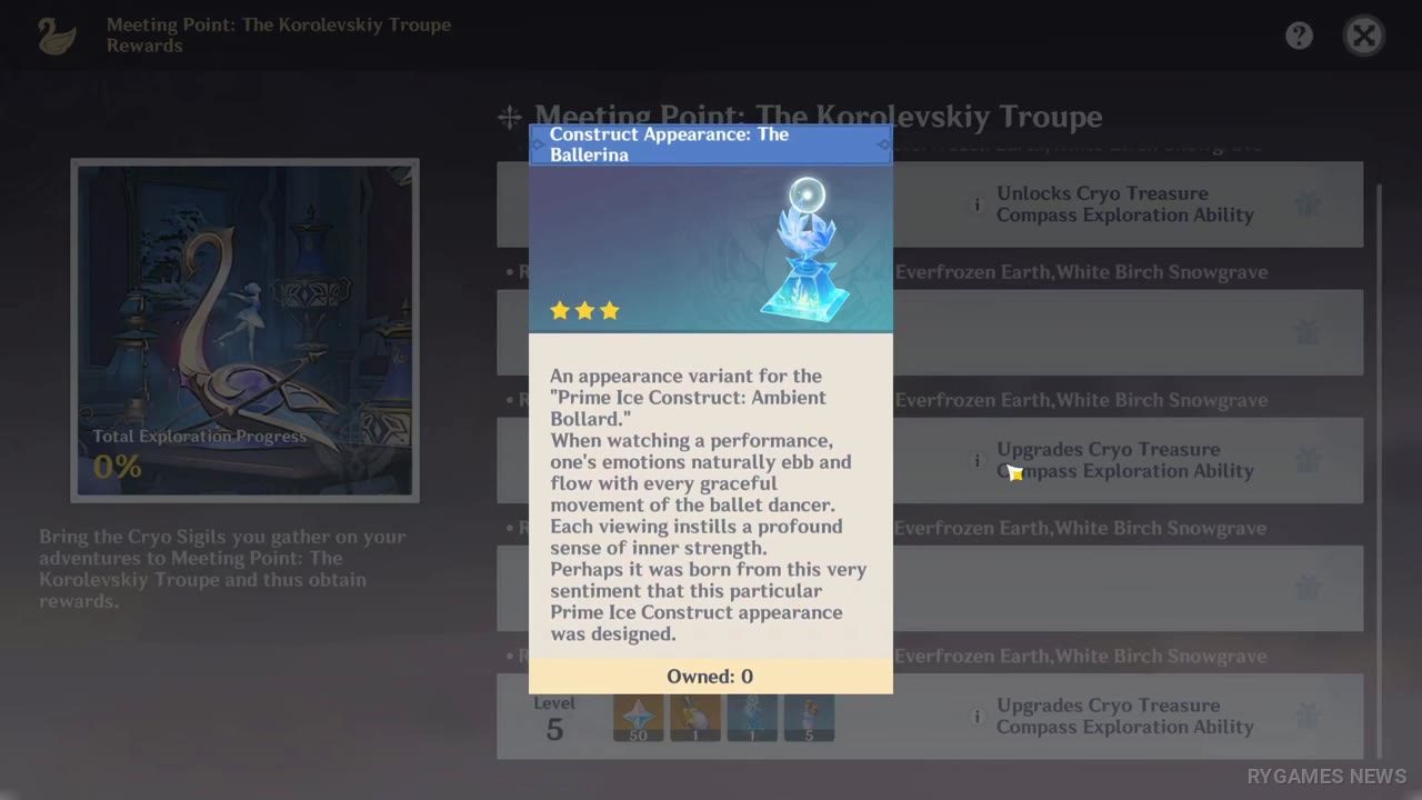 Daftar level, reward, Cryo Treasure Compass, dan key - gambar 10