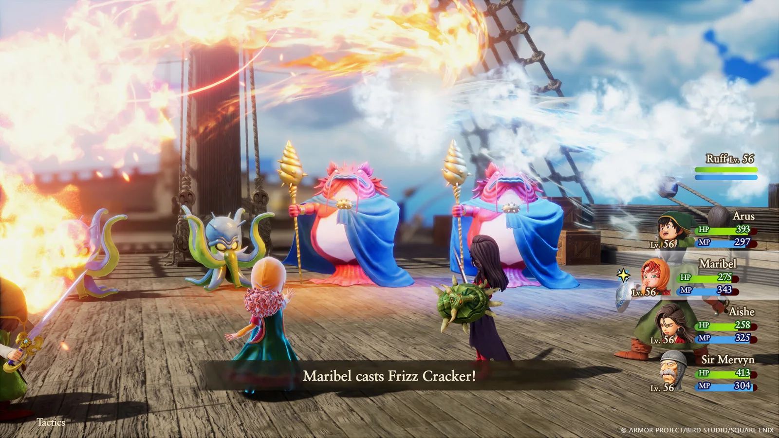 Deretan screenshot gameplay Dragon Quest VII Reimagined yang memperlihatkan visual diorama, eksplorasi Estard, pertarungan turn-based, karakter utama, monster klasik, dan dunia masa lalu yang dipulihkan - gambar 3
