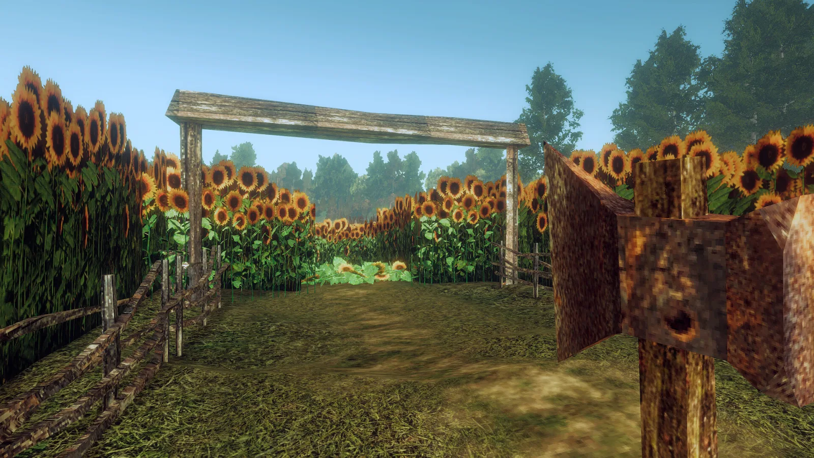 Deretan screenshot gameplay Dread Fields yang memperlihatkan rutinitas farming, rumah terpencil, ladang, hewan ternak, hutan, suasana desa Eropa Timur, dan teror living dead di sekitar pemain - gambar 2