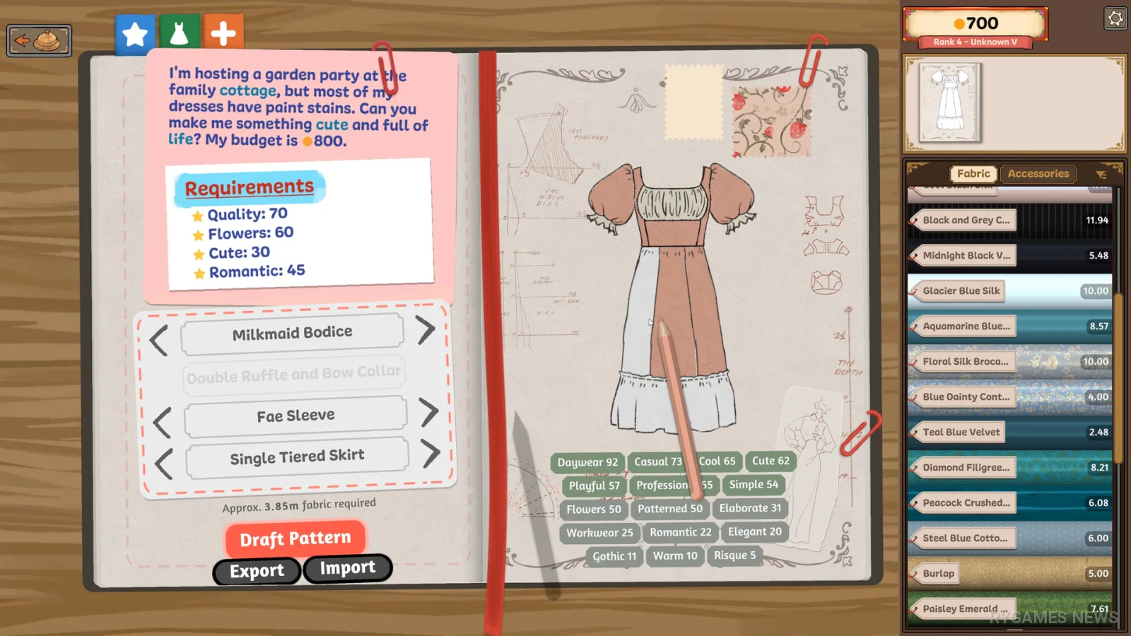 Screenshot gameplay Dressmaker dari Steam - gambar 4