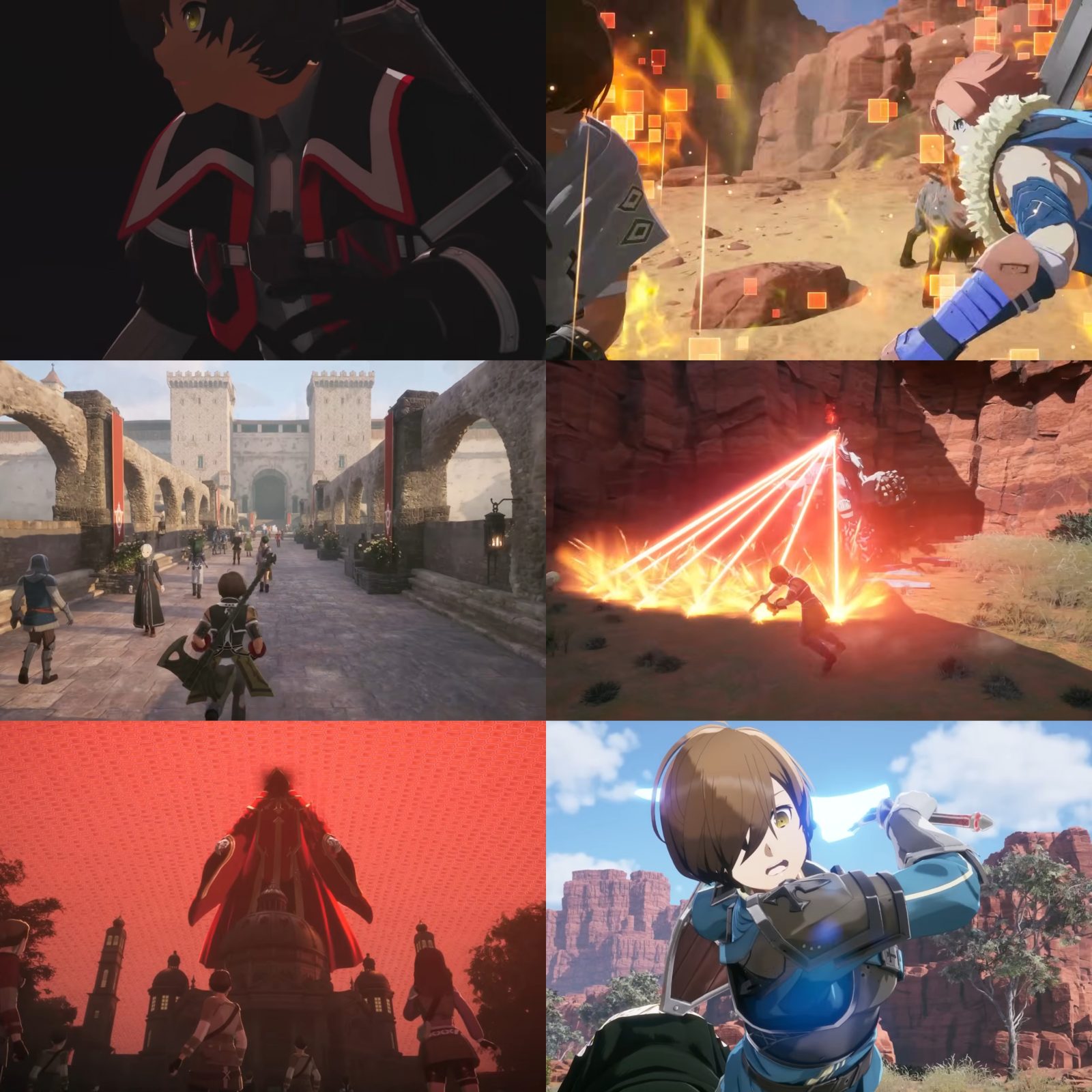 Cuplikan gameplay Echoes of Aincrad yang menampilkan pertarungan real-time dan partner system