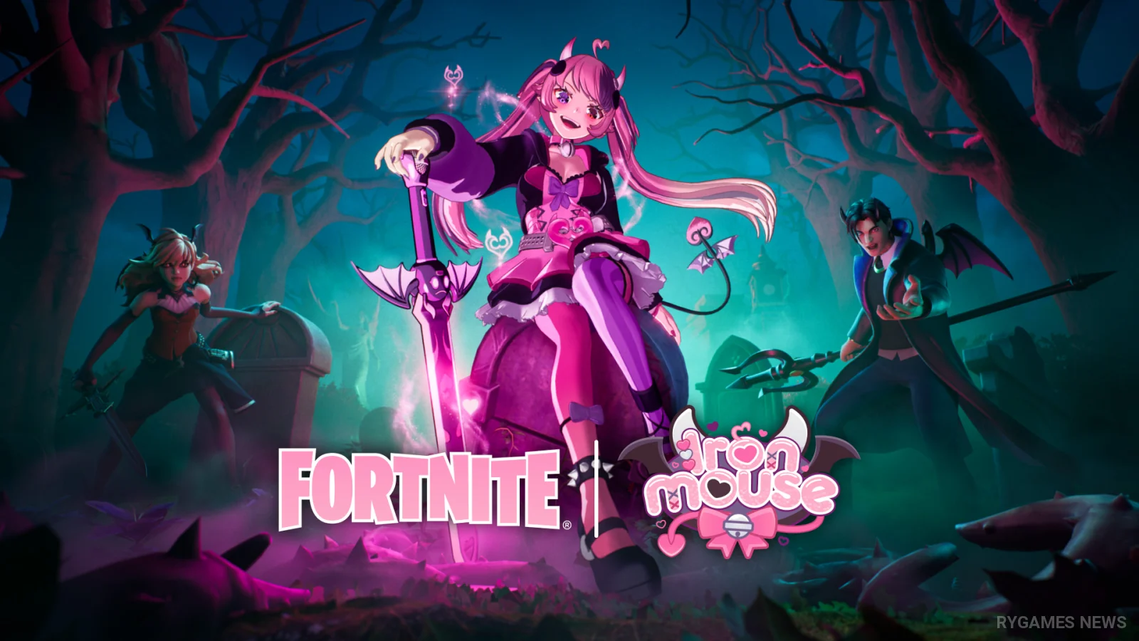 Fortnite × Ironmouse公式キービジュアル