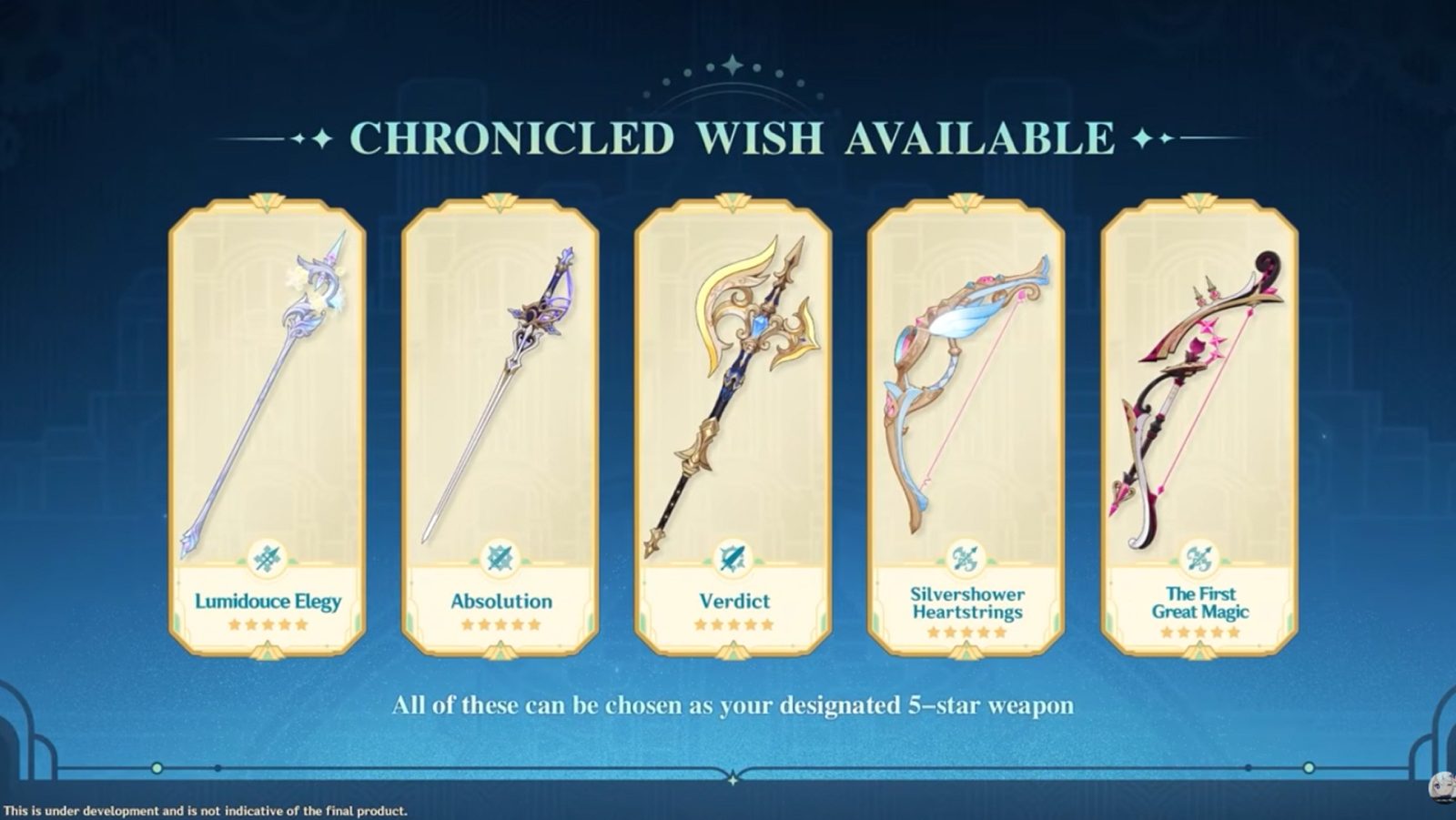 Chronicled Wish Luna VI