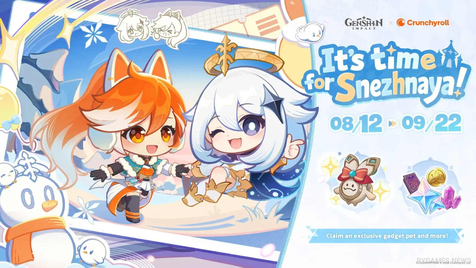 Genshin Impact x Crunchyroll Offers Primogems and Neo Terminal Rewards Starting August 12 - RYGAMES