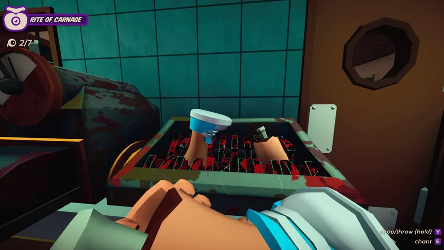 Deretan screenshot gameplay Grilluminati yang menampilkan restoran grill, kerja sama cultist, ritual rahasia, kekacauan dapur, pelanggan yang mulai curiga, dan proses menyembunyikan bukti - gambar 3