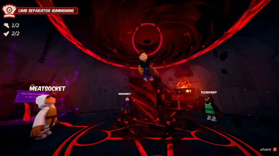 Deretan screenshot gameplay Grilluminati yang menampilkan restoran grill, kerja sama cultist, ritual rahasia, kekacauan dapur, pelanggan yang mulai curiga, dan proses menyembunyikan bukti - gambar 6