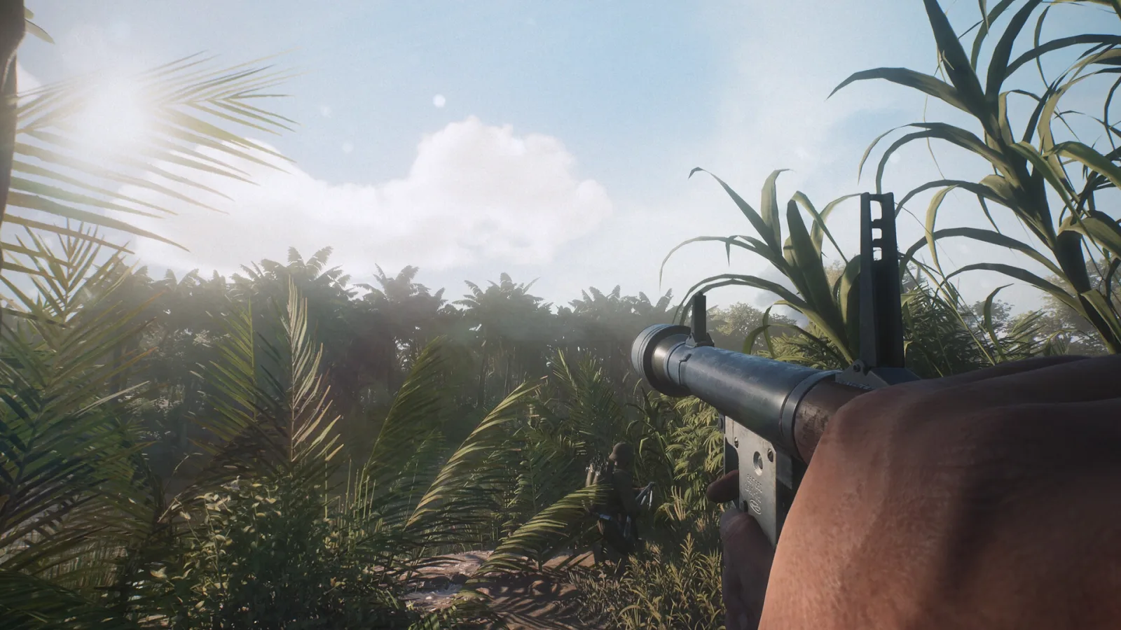Deretan screenshot Hell Let Loose: Vietnam yang memperlihatkan perang hutan, helikopter, patrol boat, terowongan, dan pertempuran 50v50 di medan Vietnam - gambar 7
