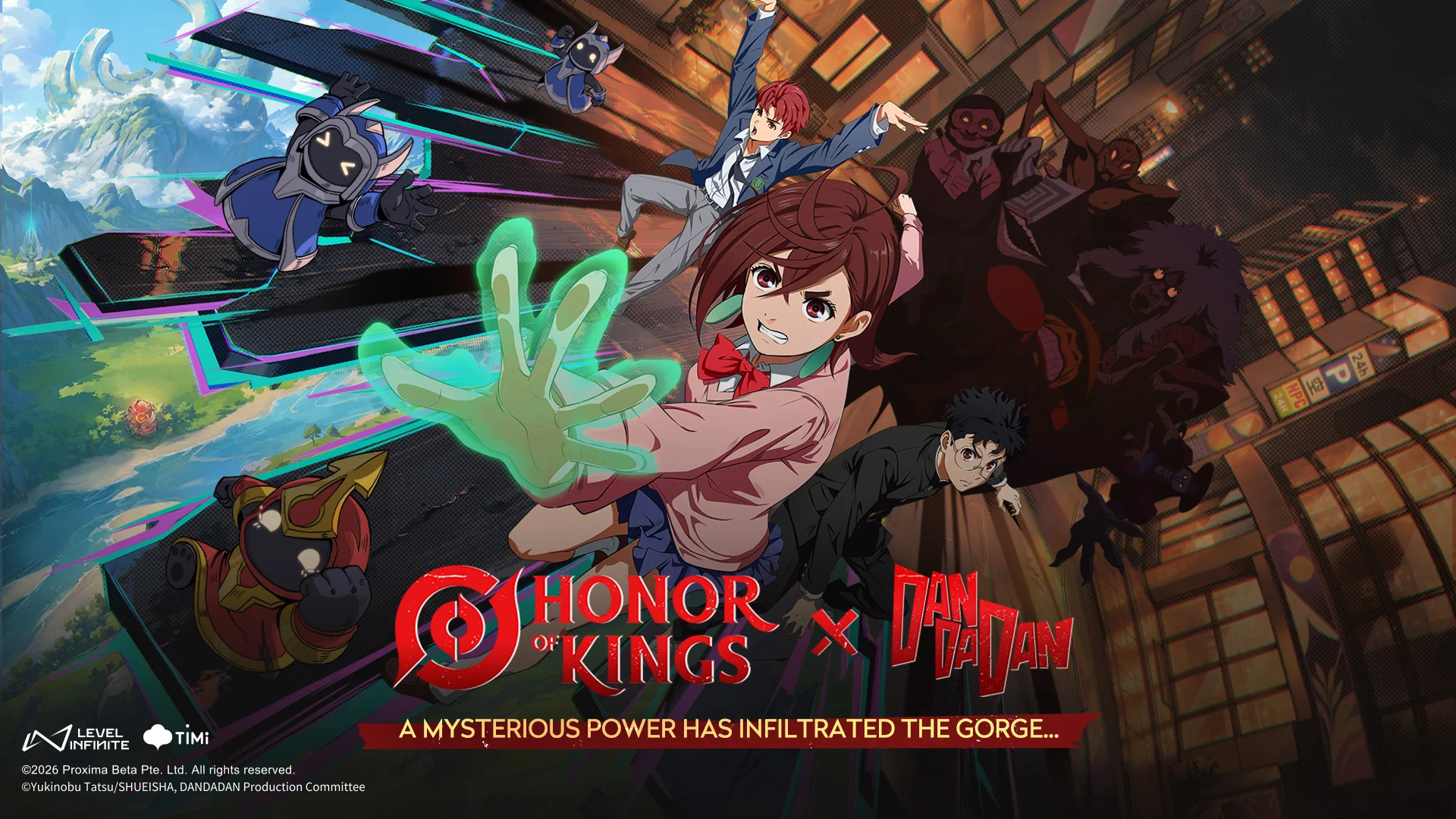 Honor of Kings x DAN DA DAN Dimulai, Skin Momo Daji Gratis dan Okarun Lam Hadir - RYGAMES