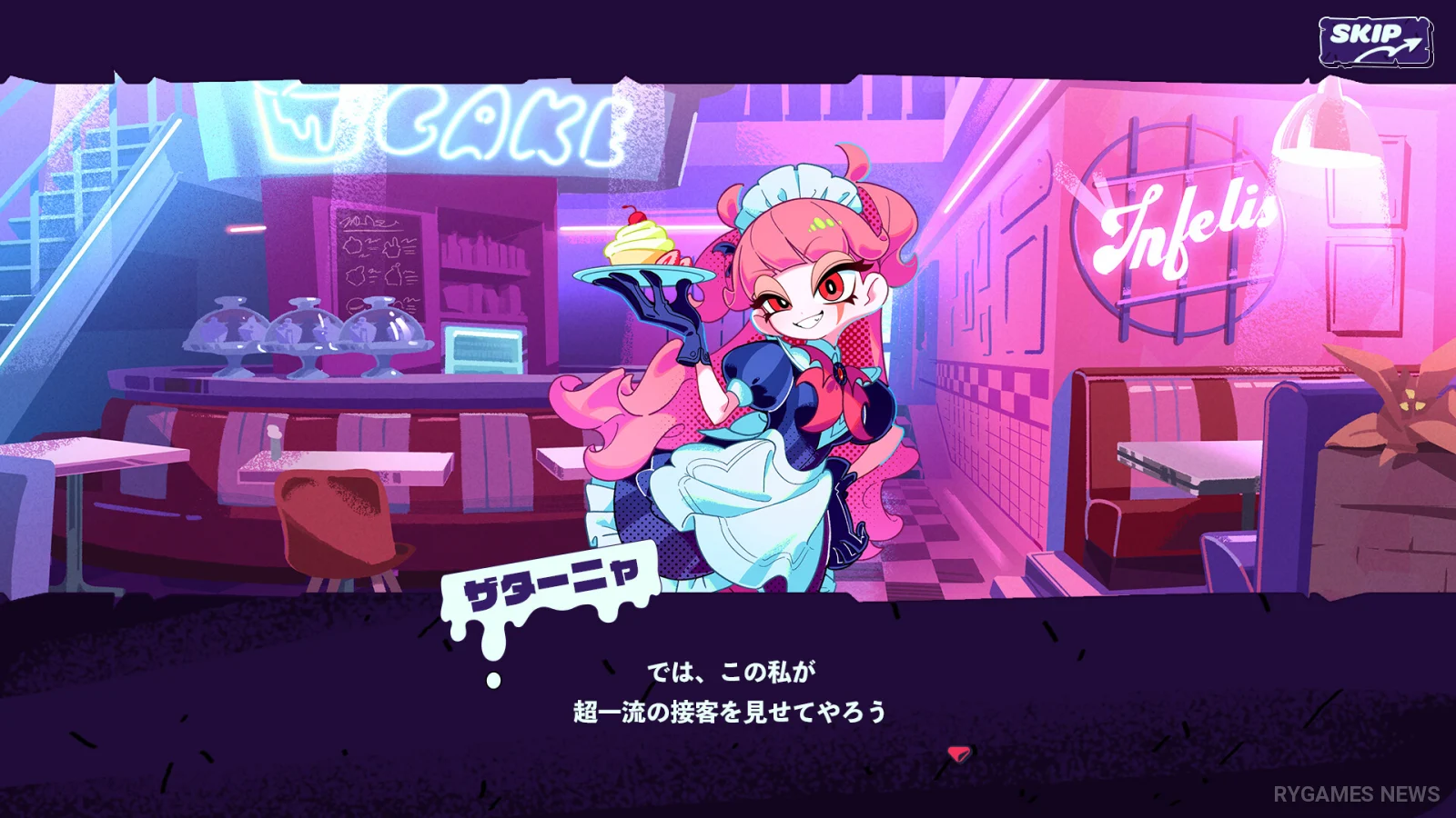 Inferno Cafe character and gameplay visuals from Steam - gambar 4