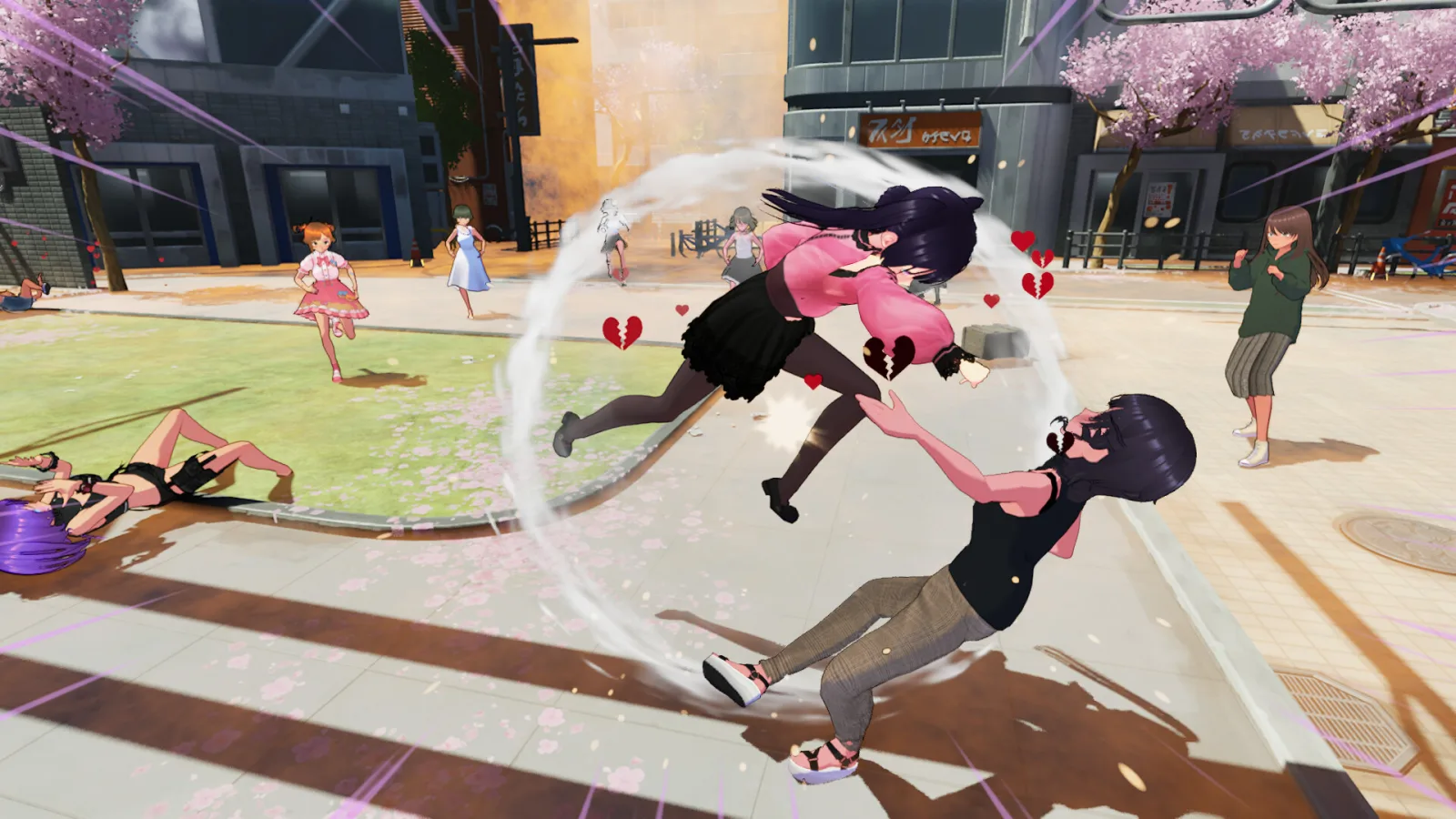 Deretan screenshot Jirai-kei Girl: Vengeance yang memperlihatkan aksi free-flow combat, serangan combo, dan balas dendam sang gadis Jirai-kei - gambar 4