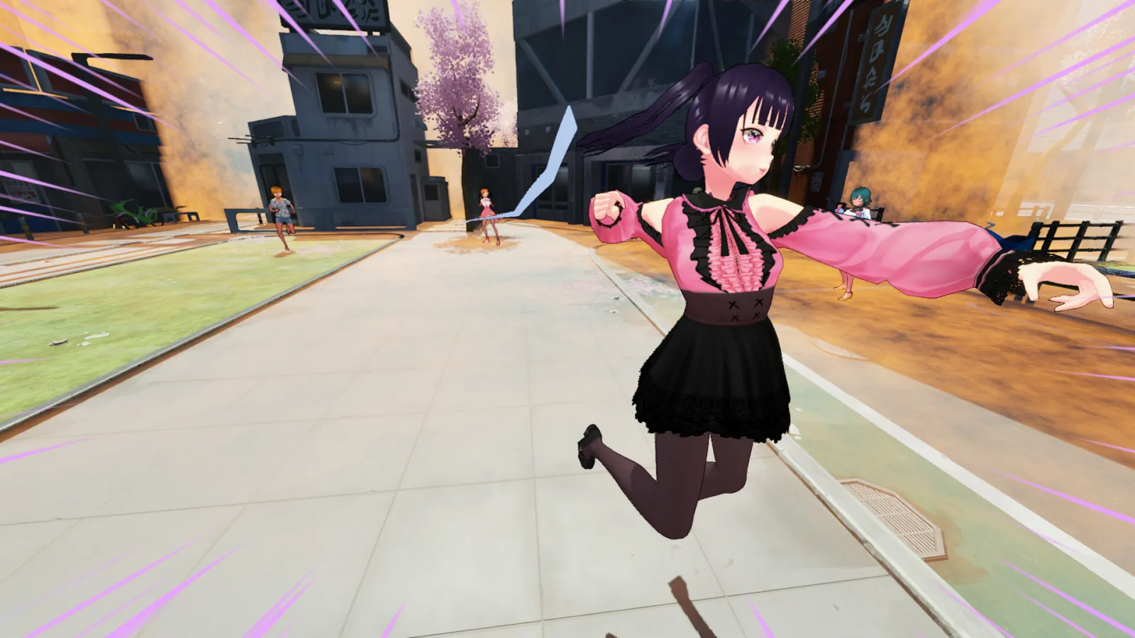 Deretan screenshot Jirai-kei Girl: Vengeance yang memperlihatkan aksi free-flow combat, serangan combo, dan balas dendam sang gadis Jirai-kei - gambar 5