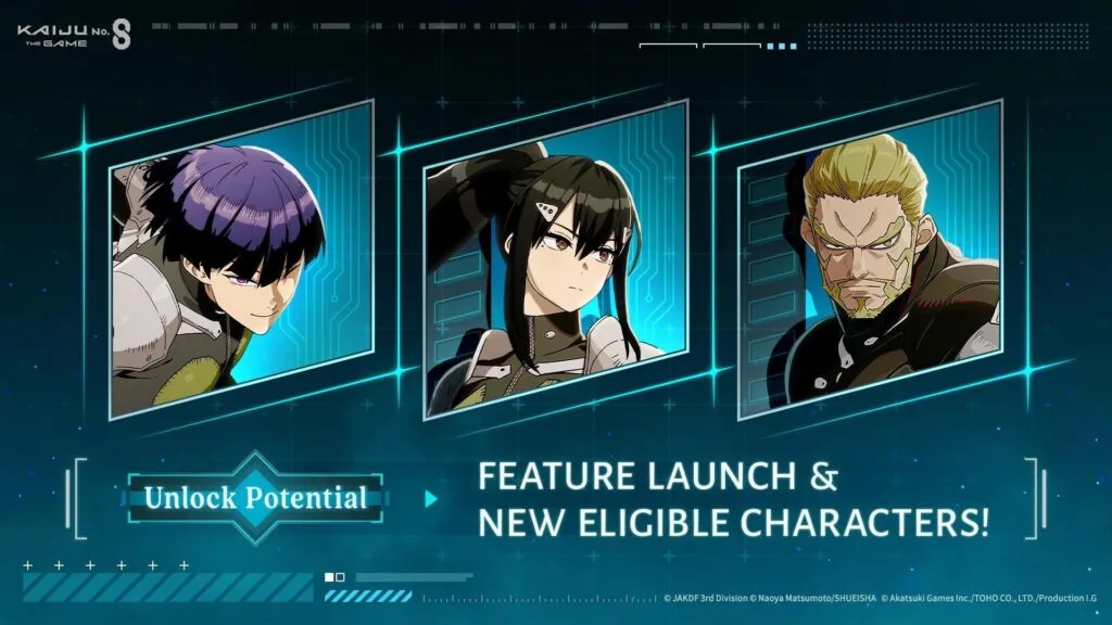 Visual update Chapter 11 “Wanderfalke”, Zoee Wanderfalke, event baru, dan fitur Unlock Potential di Kaiju No. 8 THE GAME - gambar 2
