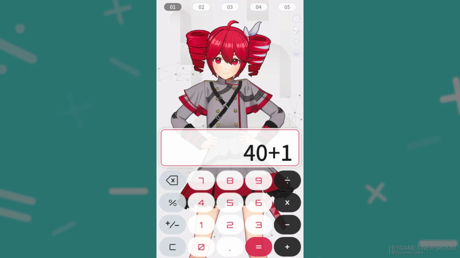 Screenshot Kasane Teto di Calculator - Desktop Mate Widgets dari Steam - gambar 3