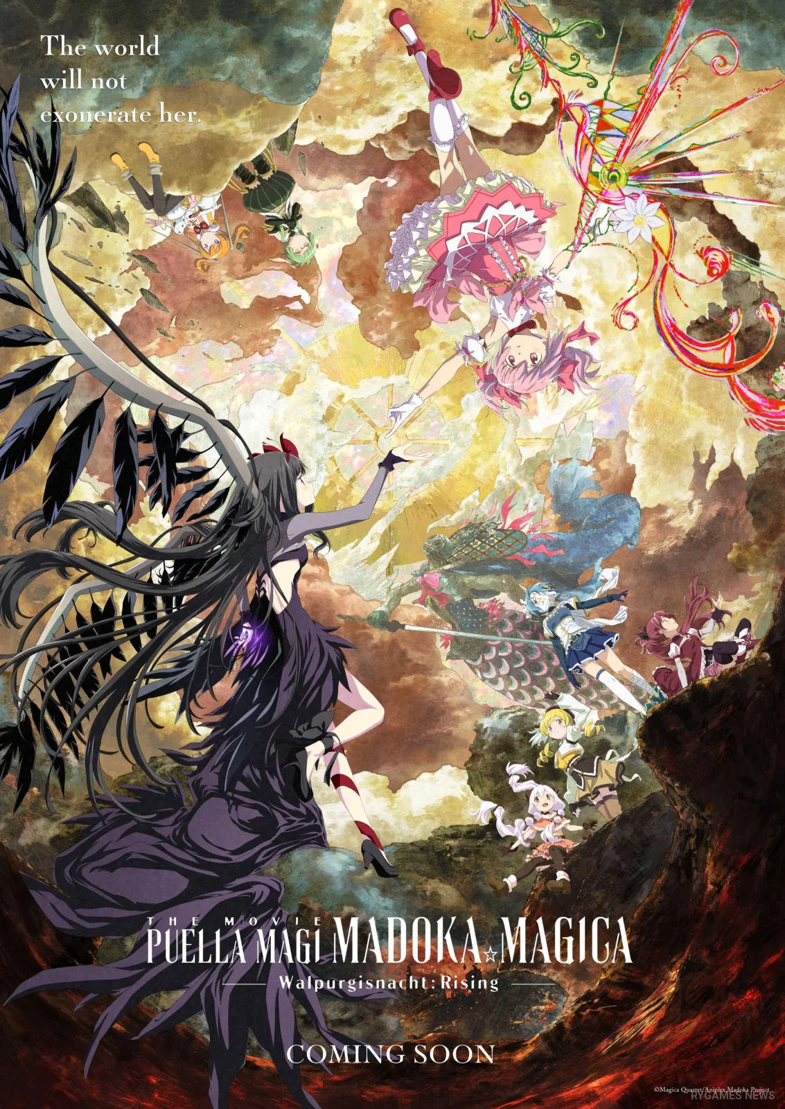 Key visual Puella Magi Madoka Magica the Movie -Walpurgisnacht: Rising-