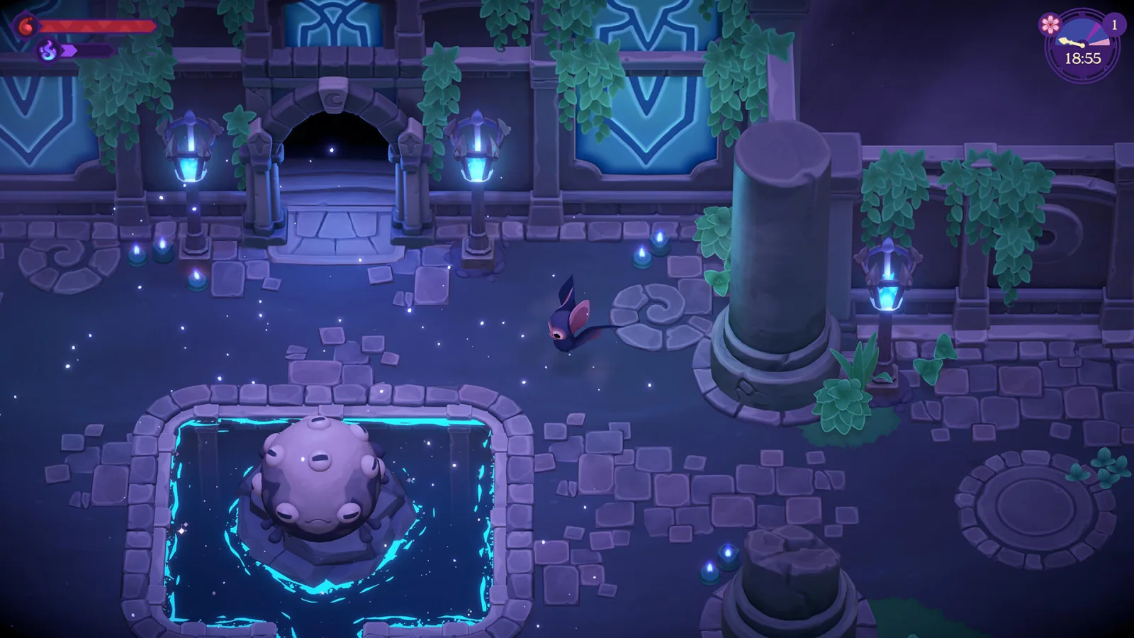 Screenshot gameplay Moonlight Peaks - gambar 1
