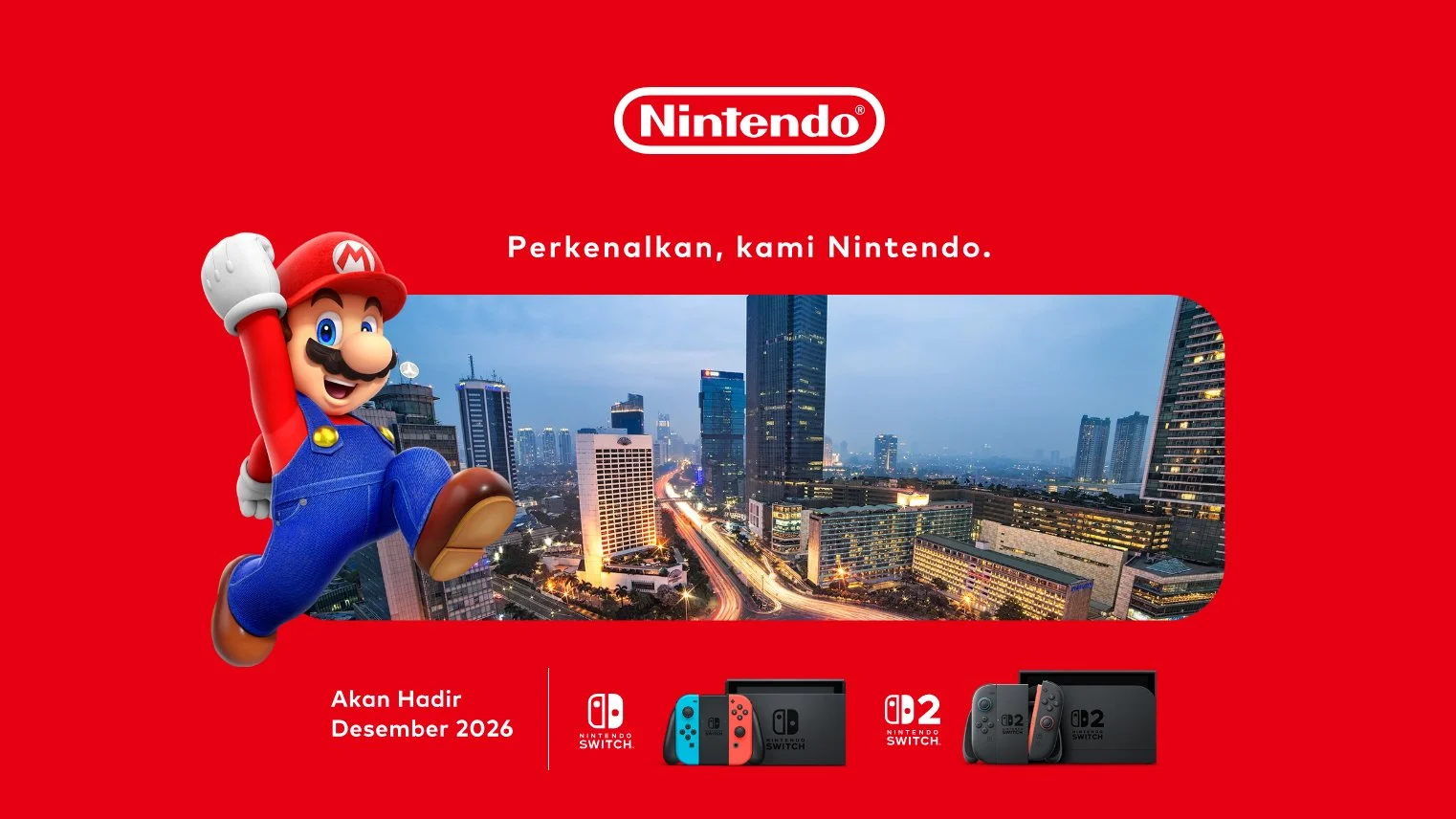任天堂がインドネシアに正式進出、Switch／Switch 2を2026年12月から展開へ - RYGAMES