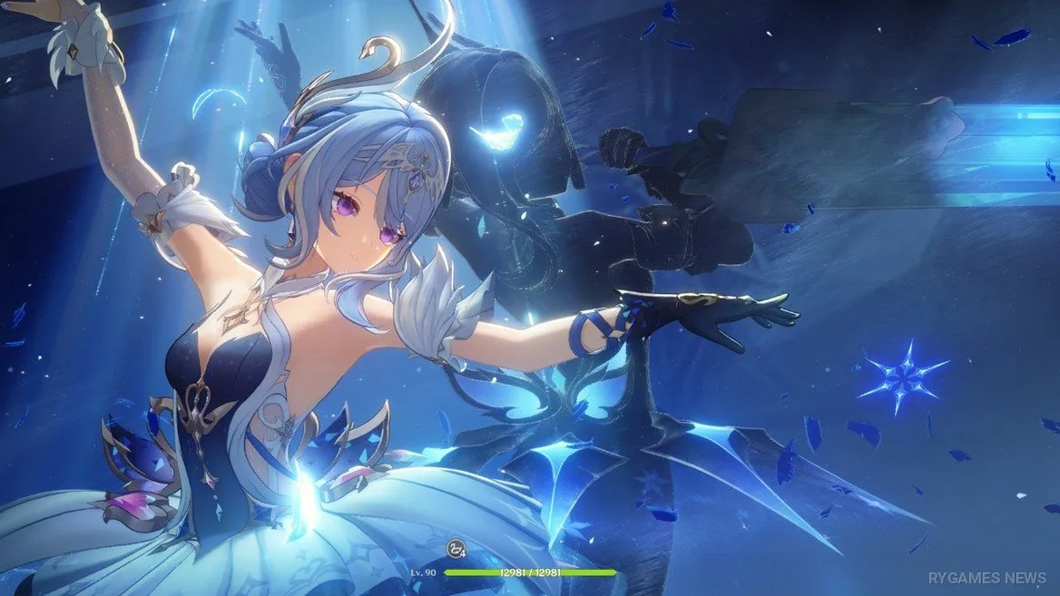 Ilustrasi karakter, animasi balet, gameplay, Skill, dan Elemental Burst Odette - gambar 36