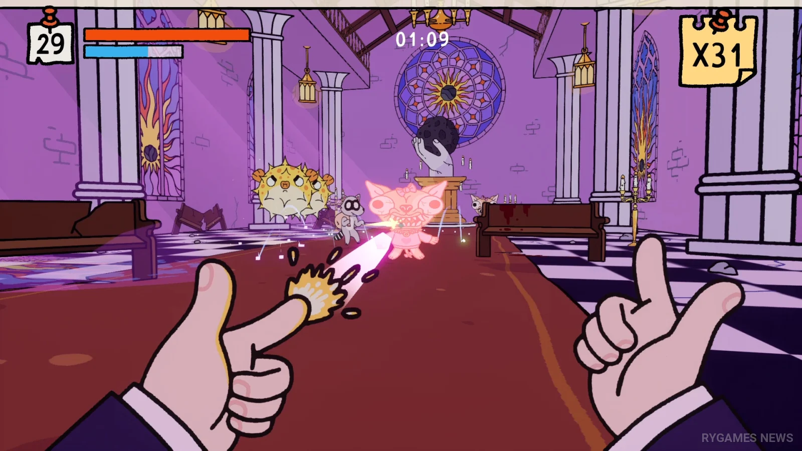 Screenshot gameplay PSYCHOFINGER dari Steam - gambar 4