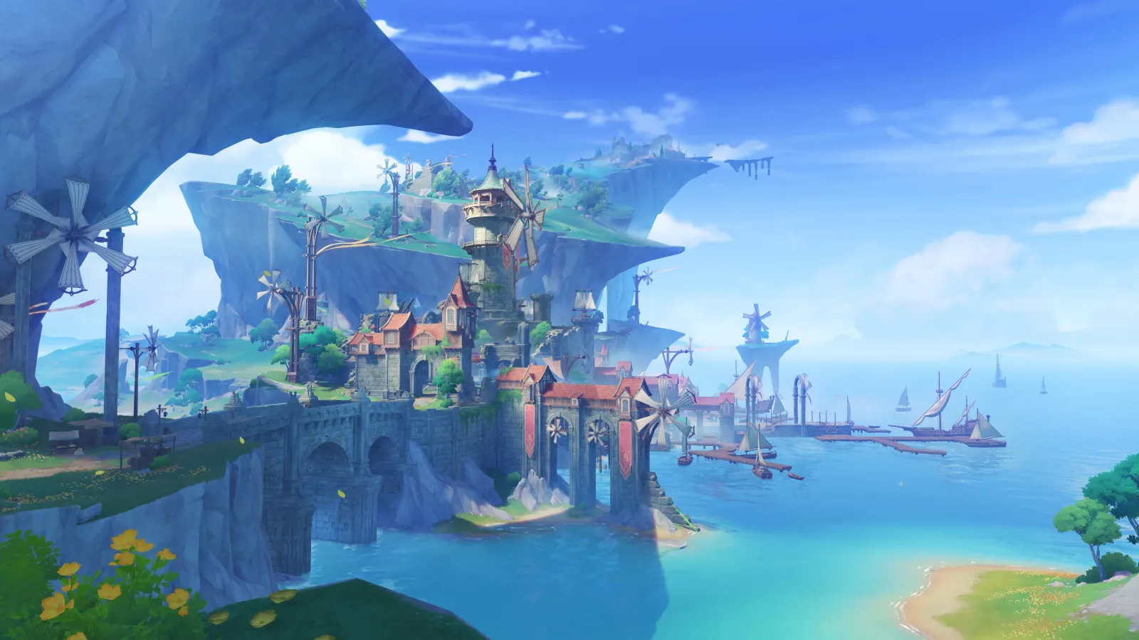 Visual area baru Mondstadt yang menegaskan fokus eksplorasi Luna VI