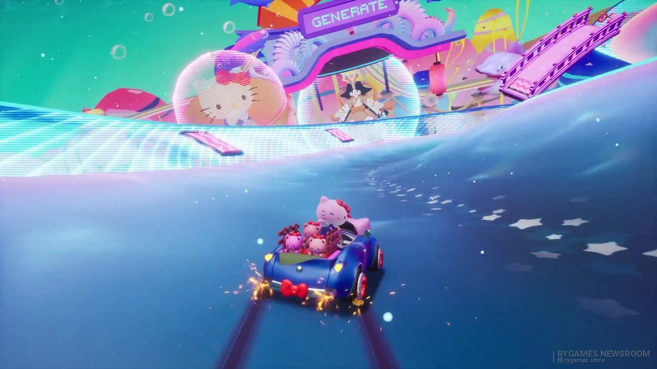Cuplikan Virtual Sanrio Puroland Pack dari Sonic Racing: CrossWorlds Year Two Showcase - gambar 4
