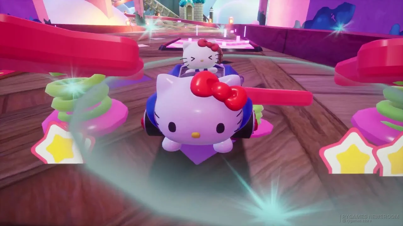 Cuplikan Virtual Sanrio Puroland Pack dari Sonic Racing: CrossWorlds Year Two Showcase - gambar 5