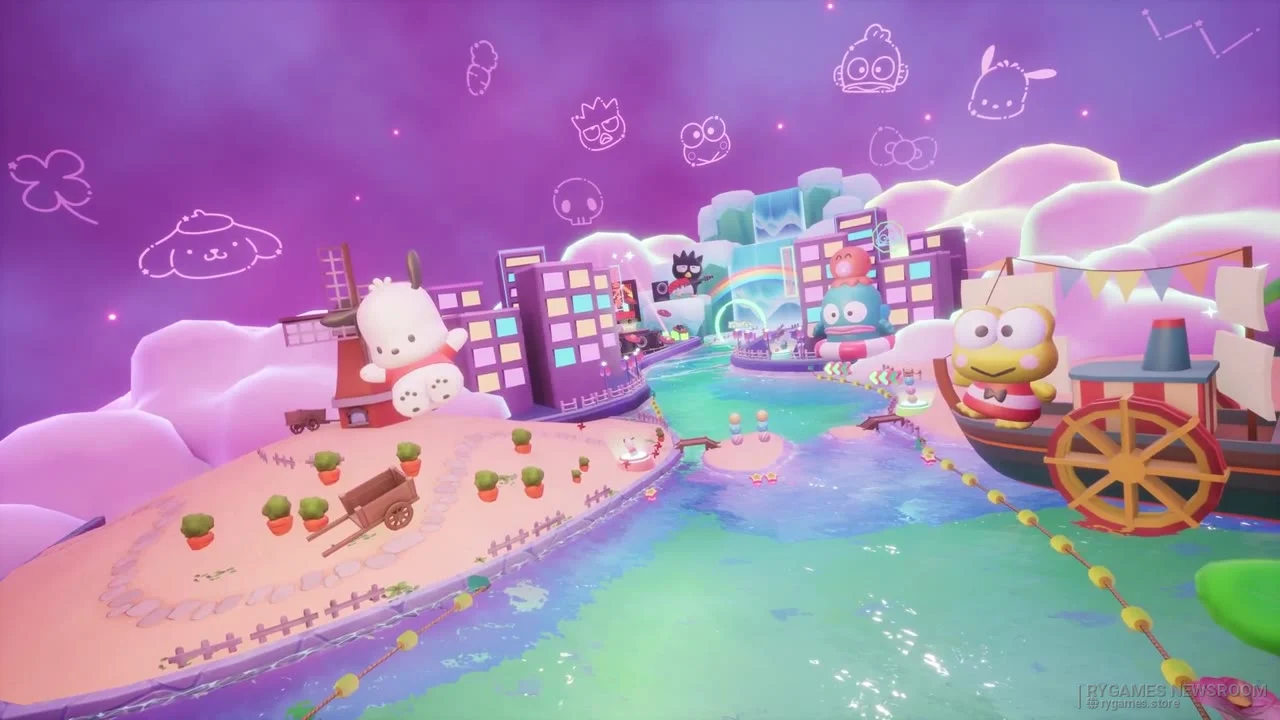 Cuplikan Virtual Sanrio Puroland Pack dari Sonic Racing: CrossWorlds Year Two Showcase - gambar 12
