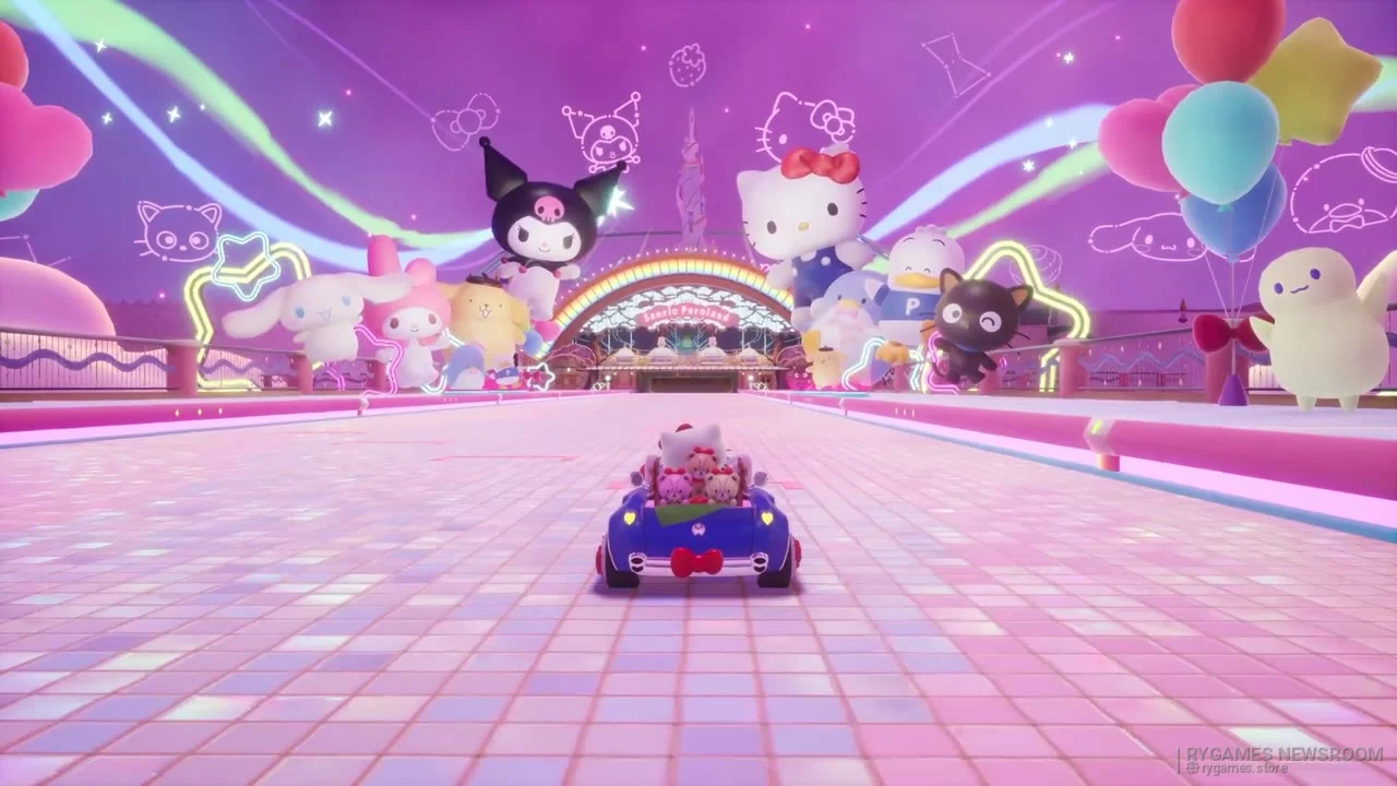 Cuplikan Virtual Sanrio Puroland Pack dari Sonic Racing: CrossWorlds Year Two Showcase - gambar 13