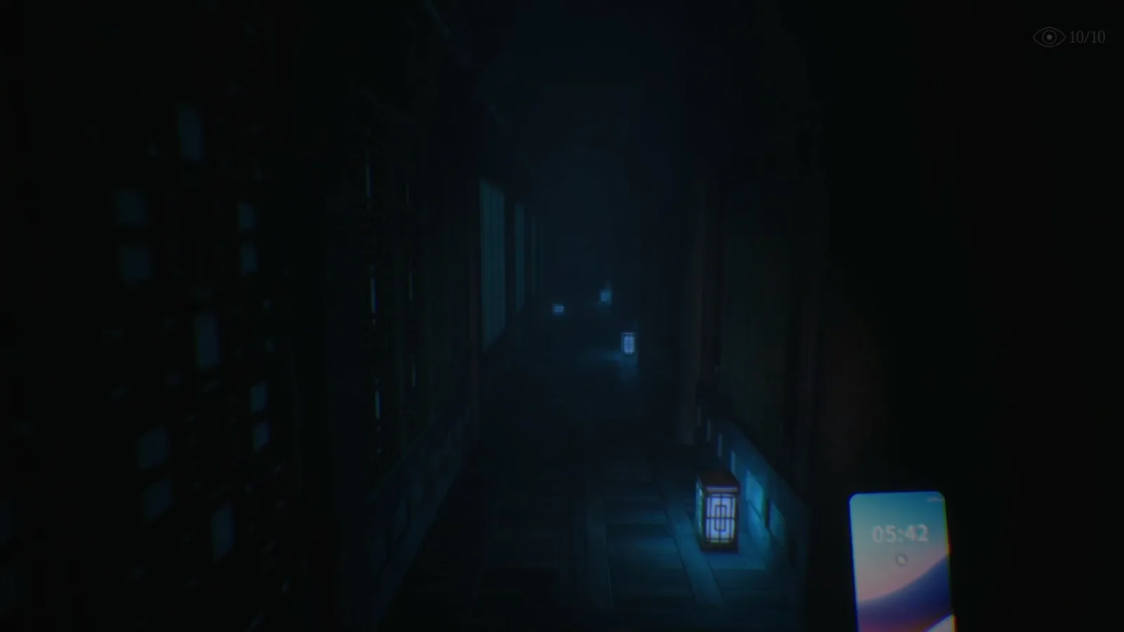 Deretan screenshot The Alley yang memperlihatkan lorong Korea, suasana malam, smartphone, gelang shaman, anomali supernatural, dan momen kejar-kejaran dengan hantu - gambar 7