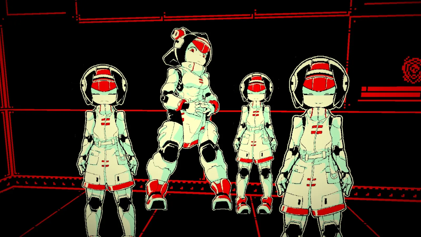 Deretan screenshot The Last Salvage Squad yang memperlihatkan aksi FPS 2.5D, CogrinaUnits, alien tripod, kota merah-hitam, dan suasana arcade sci-fi retro - gambar 2