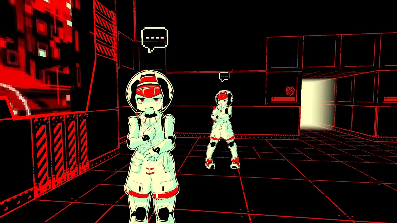 Deretan screenshot The Last Salvage Squad yang memperlihatkan aksi FPS 2.5D, CogrinaUnits, alien tripod, kota merah-hitam, dan suasana arcade sci-fi retro - gambar 4