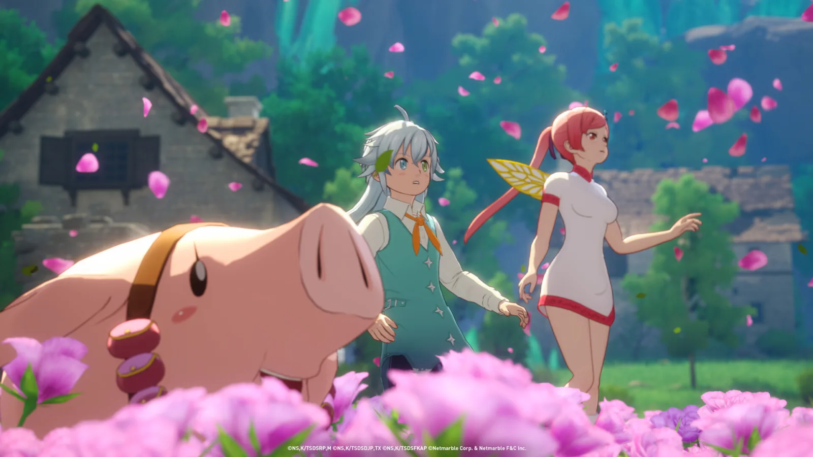 Deretan screenshot gameplay The Seven Deadly Sins: Origin yang menampilkan Clotho, eksplorasi Britannia, combat open-world, dungeon, boss challenge, event cube, dan update high difficulty terbaru - gambar 5