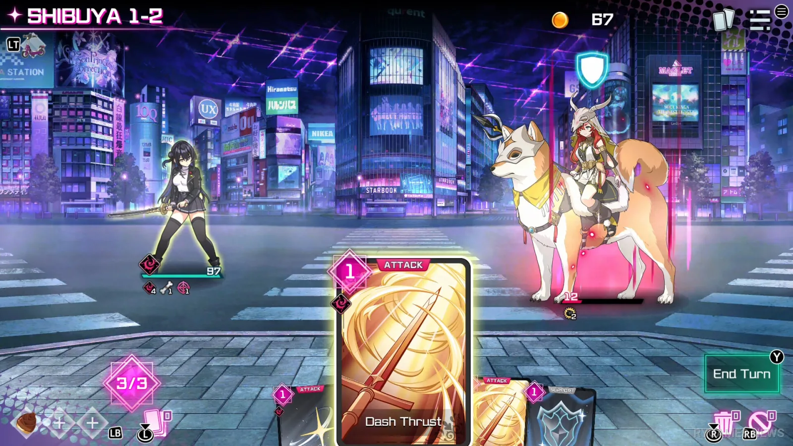 Screenshot gameplay Tokyo Valkyries - gambar 1