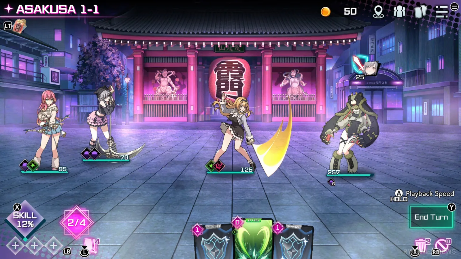 Screenshot gameplay Tokyo Valkyries - gambar 5
