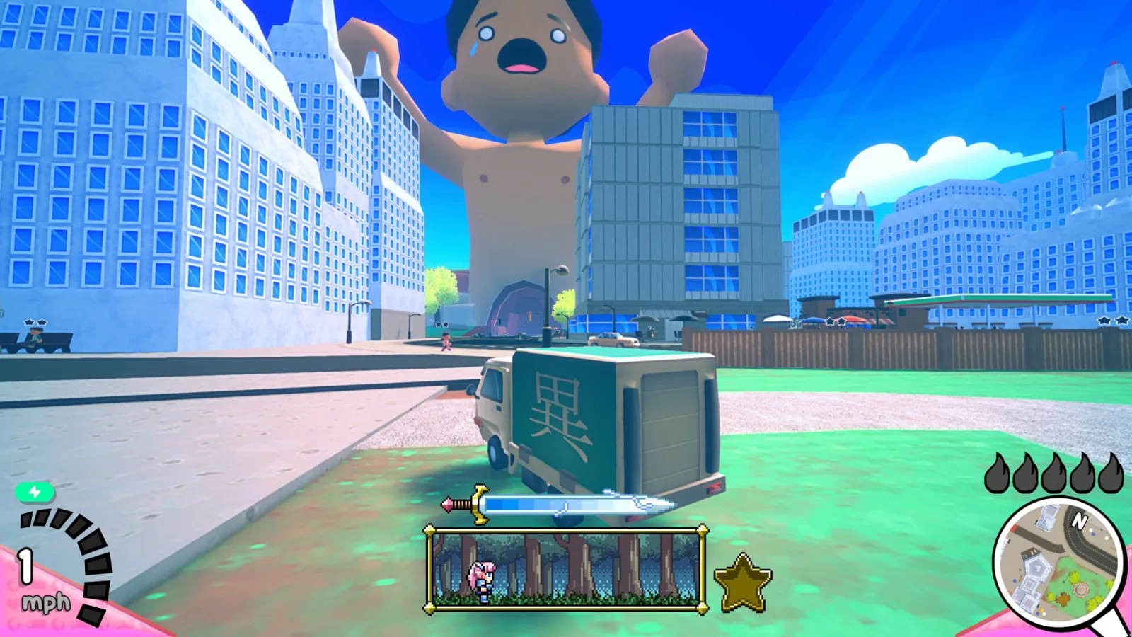 Screenshot gameplay Truck-kun is Supporting Me From Another World - gambar 5