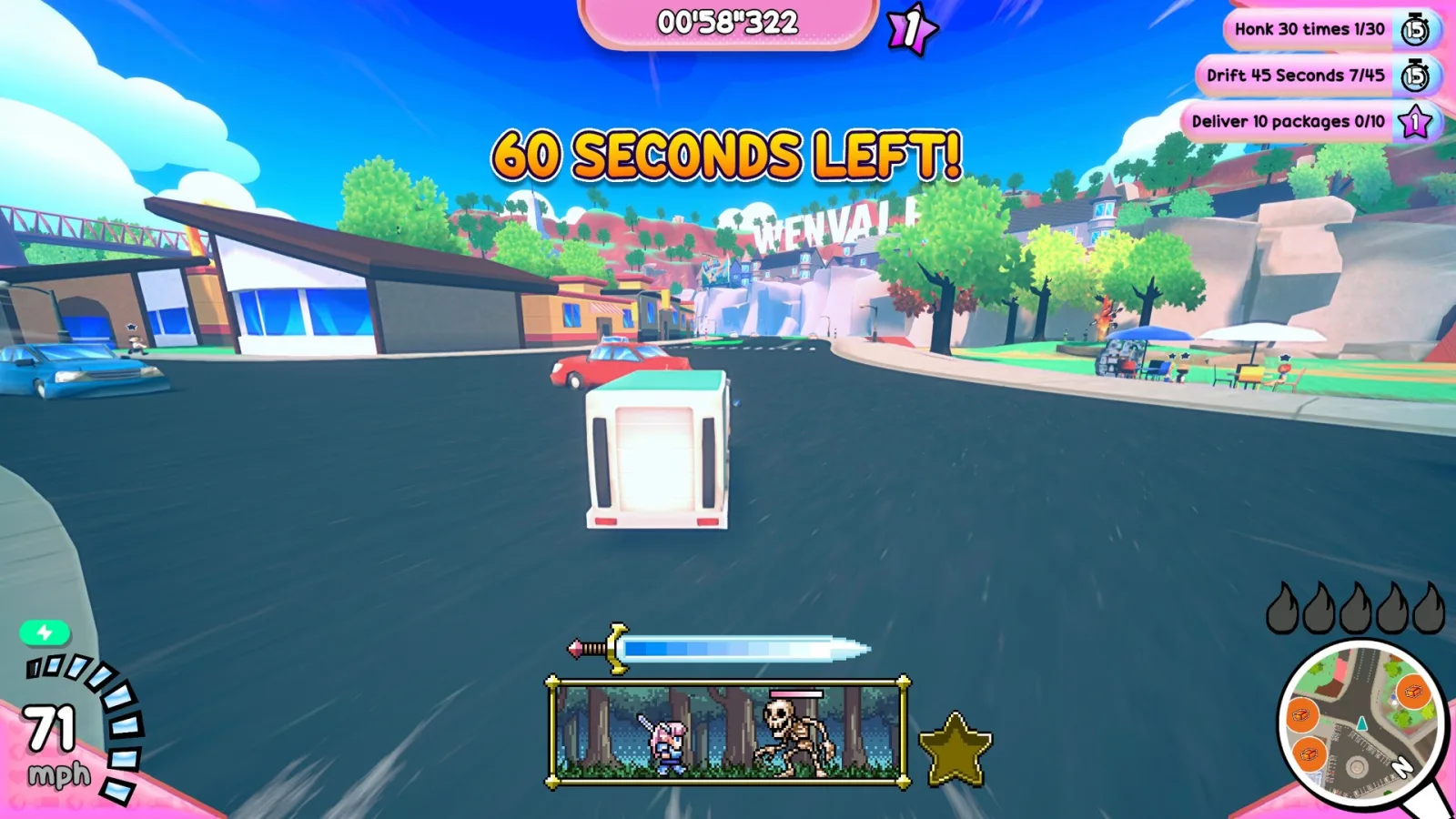 Screenshot gameplay Truck-kun is Supporting Me From Another World - gambar 6