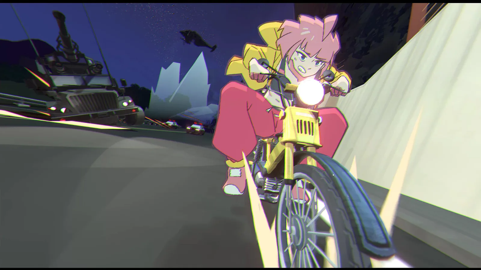 Deretan screenshot UNBEATABLE yang menampilkan Beat, band, panggung, gameplay rhythm, eksplorasi kota, visual anime hand-drawn, dan suasana dunia ketika musik dianggap ilegal - gambar 7